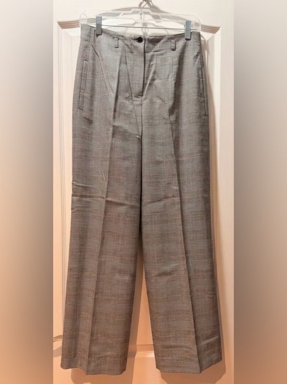 Jones New York Gray Glen Plaid Dress Slacks
